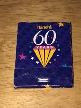 Vintage Matchbook Harrah&#39;s Hotel Casino 60th Anniversary Collectible MINT - £19.57 GBP