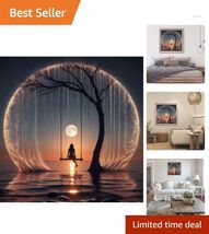 Beginner's 5D Diamond Painting Kit | Sunset Landscape Art - Perfect Home... - $14.80
