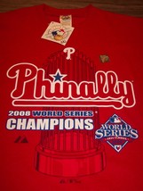 Philadelphia Phillies Phinally Mlb World Series Champions 08 T-Shirt Large New - £19.71 GBP