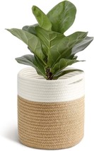 Timeyard Jute Rope Plant Basket Small Woven Storage Basket For Up To 7&quot; Planter, - £31.43 GBP