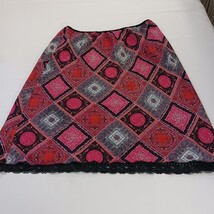 Versailles New York 71-M8871 Women's Pink/Black Reversible Pull-On Skirt Size 2X image 11