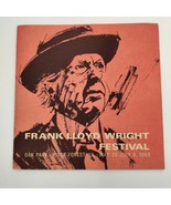 RARE Vintage 1969 Frank Lloyd Wright Festival Oak Park &amp; River Forest Pr... - €52,97 EUR