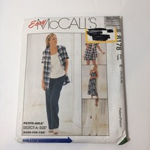 McCall&#39;s 8178 Size 14 16 18 Misses&#39; Dress Top Jacket Pull-on Pants Shorts - £10.07 GBP