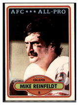 1980 Topps Mike Reinfeldt Houston Oilers All-Pro RC Football Card - NFL Collecti - £6.90 GBP