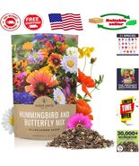 30,000 Open-Pollinated Wildflower Seeds - Butterfly &amp; Hummingbird Garden... - $78.32 CAD