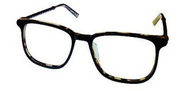 John Varvatos Rectangle Mens Black Tortoise Eyewear Plastic Frame V400 53mm - £72.10 GBP