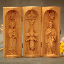 Triptych of Our Lady of La Vang-Infant Jesus Christ- Saint Joseph - £40.25 GBP