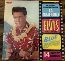 Elvis Presley Blue Hawaii 1977 RCA AFL1-2426 Spine Sticker Label Black Record - £38.65 GBP