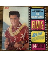Elvis Presley Blue Hawaii 1977 RCA AFL1-2426 Spine Sticker Label Black R... - £38.82 GBP
