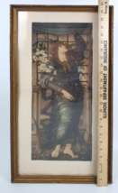 Hope Burne-Jones Lithograph Print in Gilded Wooden Frame 24&quot; Rare - £116.76 GBP