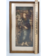Hope Burne-Jones Lithograph Print in Gilded Wooden Frame 24&quot; Rare - €128,95 EUR