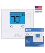 PRO1 IAQ T701 Digital Non-Programmable Thermostat, Single Stage, 1 Heat ... - $59.72 CAD
