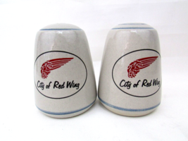 Red Wing  Stoneware Set of 2 Shakers ( salt and Pepper) City of Red Wing.  RWS - £23.52 GBP