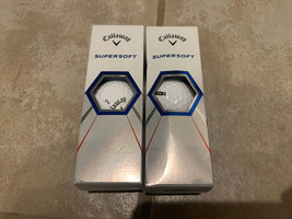 BRAND NEW TWO SLEEVES OF CALLAWAY SUPERSOFT GOLF BALLS  | 6 TOTAL GOLF B... - £16.57 GBP