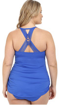 Becca ETC Swim Swimdress Sz 0X (14-16) XL Blue Swimsuit - £47.18 GBP