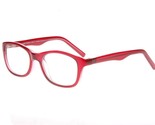 NEW CANNY VISION Red JELLY Eyeglasses 45mm with Case - $29.65