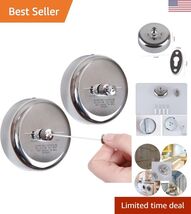 2 Pcs Retractable Clothesline 304 Stainless Steel Durable with Heavy Dut... - $33.25