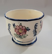 Antique Ceramic Footed Painted Sherbet Dish Bowl Vintage - £12.43 GBP