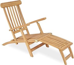 Lounge Chairs For Outside, [Upgraded Ultra-Durable] [ Solid Grade-A Teak... - £743.43 GBP