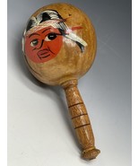 Vintage Wooden Venezuela Maraca Shaker Music Instrument Glossy Finished - $9.50