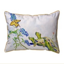 Betsy Drake Turtles &amp; ButterFly Large Indoor Outdoor Pillow 16x20 - £37.68 GBP