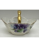 Bavaria Z.S. &amp;C Condiment Handle Bowl Floral With Defect - $24.70