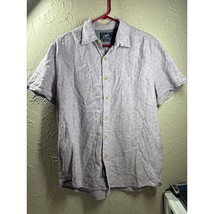 Grayers Clothiers Button Up Shirt Purple Mens Cotton Shirt Sleeve Size L... - $409.56 MXN