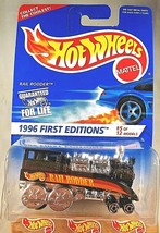 1996 Hot Wheels #370 First Editions 5/12 RAIL RODDER Black ChromeSidesVaria Mala - $8.50