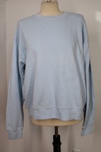 Velvet Jenny Graham M Blue Soft Cotton Ynez Sweatshirt Top USA - $32.30