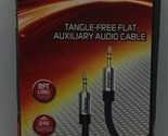 NEW Energizer Tangle Free Flat Auxiliary Aux Audio Cable 8ft  - £7.89 GBP