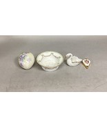 Set Of 4 Limoges France Trinket Dish &amp; Figurines - $19.79