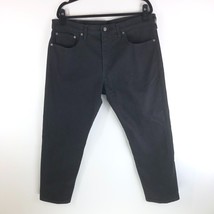 Levis Men&#39;s Jeans 502 Taper Fit Stretch Black 36x29 Measures 39x28 - £18.86 GBP