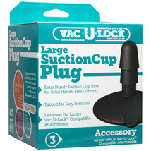 Vac-U-Lock Large Black Suction Cup Plug Black - $21.95