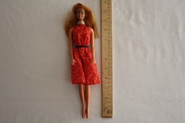 Vtg Barbie Superstar Era My First Fashion #3673 Red Halter Dress w/ Bonu... - $10.00