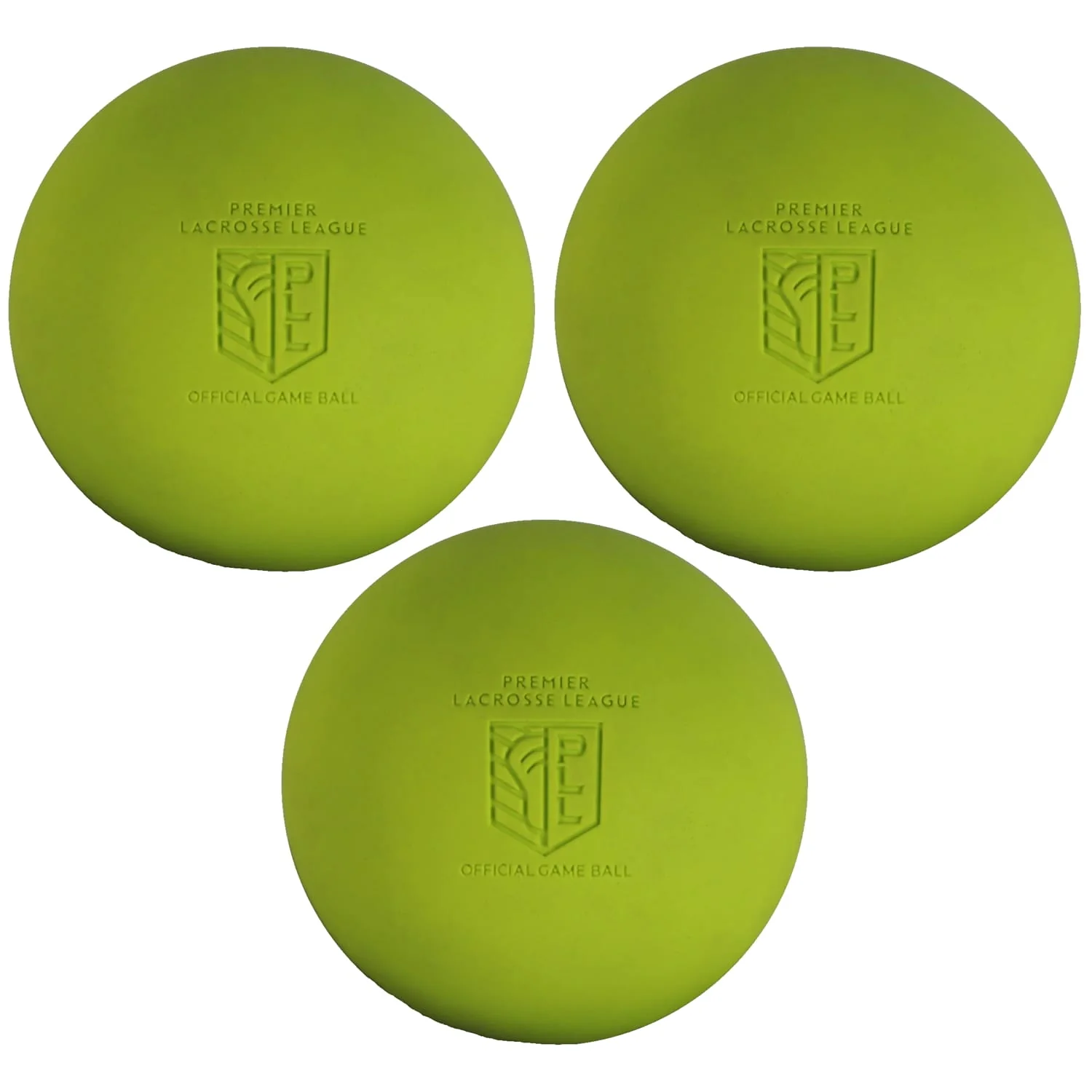Wolf Athletics Optic Yellow Official PLL Lacrosse Game Balls - 3-Pack - $27.34 CAD