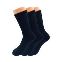 AWS/American Made Mid Calf Crew Socks for Women Cotton Cushioned Socks 3 Pairs ( - £9.55 GBP