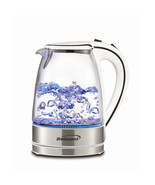 Brentwood 1.7L Tempered Glass Tea Kettle in White - $71.05 CAD