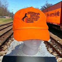 Vintage Norfolk Southern Hat Cap Accelerated Conductor Trainee Orange Rope - $22.23