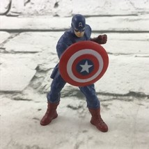 Marvel Captain America 2.25” Comic Book Hero Miniature Figure Cake Topper Toy - £5.44 GBP