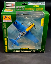 MRC WWII Aircraft Series 1:72 Scale Easy Model P-51D “Mustang” IV New - $29.69