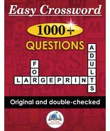 Easy Crossword Puzzles for Adults: Large Print and 1000+ Original Questi... - £10.33 GBP