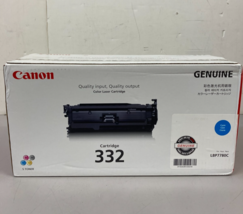 Genuine OEM Canon 332 Color Laser Printer Toner Cartridge CYAN LBP7780C ... - $19.50