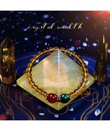  Half bracelet gold,Fortune beads、Master blessing, bracelets, gold, agate - £86.49 GBP+