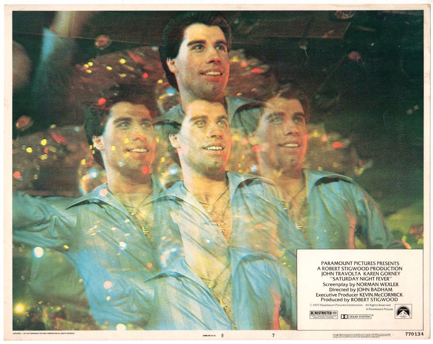 *SATURDAY NIGHT FEVER (1977) John Travolta Psychedelic Disco Dance Scene #7 - $65.00