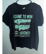 NERF - I CAME TO WIN GAME ON GAME ALWAYS  - BLACK XL T-SHIRT - $187.72 MXN