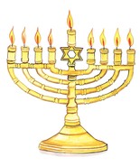Decal Vinyl Sticker Menorah Made in USA - $6.95+