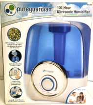 PureGuardian - 1.5-Gal. 100-Hour Ultrasonic Humidifier - White/Blue H1200 - £54.13 GBP