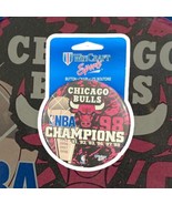 Chicago Bulls VTG Wincraft Button 3 1/2&quot; NBA Champions 91 92 93 96 97 98... - $9.50