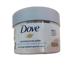 Dove Exfoliating Body Polish Crushed Macadamia and Rice Milk 10.5oz/298g - £2.40 GBP