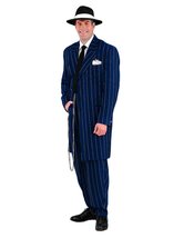 Tabi&#39;s Characters Men&#39;s Deluxe Gangster Zoot Suit Theater Quality Costume, Blue, - $269.99